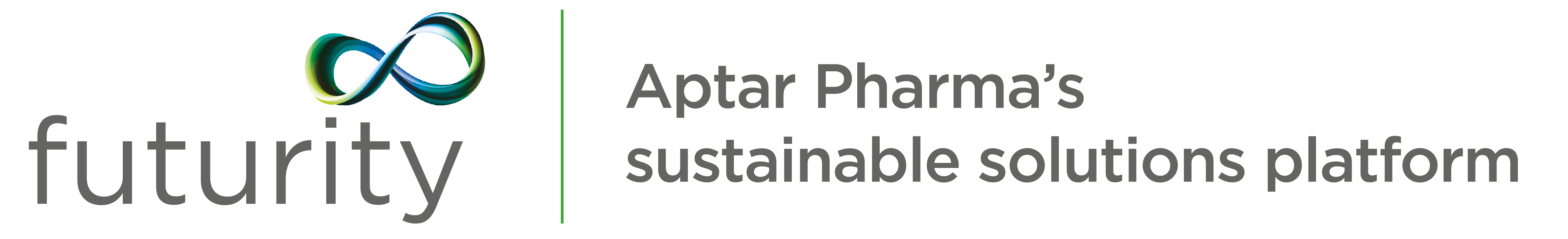 Aptar Pharma futurity sustainable solutions platform logo
