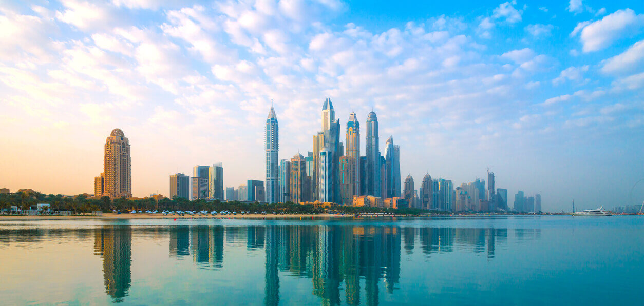 Dubai view from marina