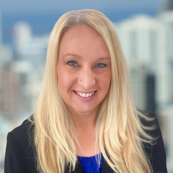 A headshot of Irene Hudson, Aptar's Executive Vice President, Chief Legal Officer and Secretary